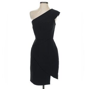 BCBGMaxAzria Black One-Shoulder Dress